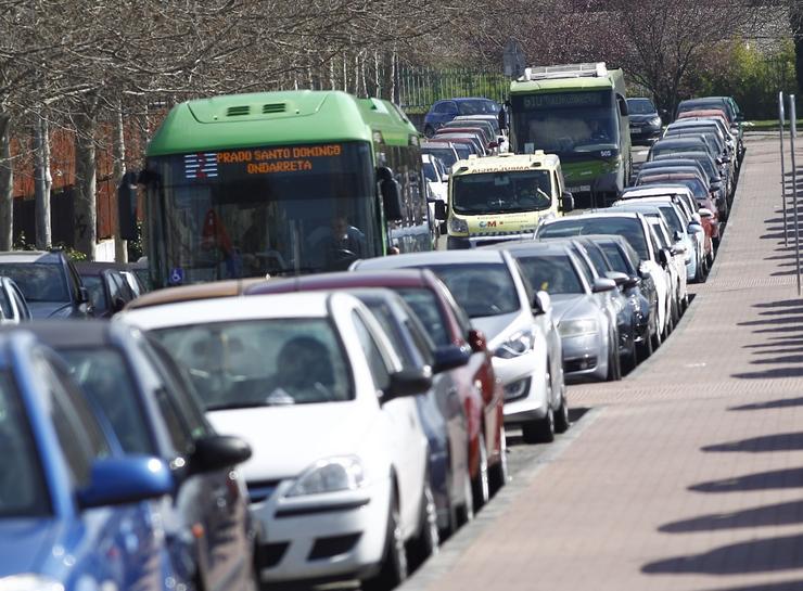 Un atoamento de coches