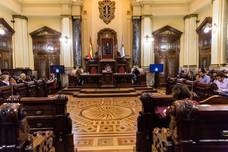 Pleno no Concello da Coruña.