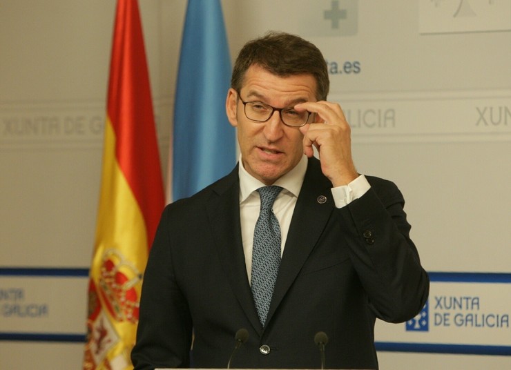 O presidente da Xunta, Alberto Núñez Feijóo