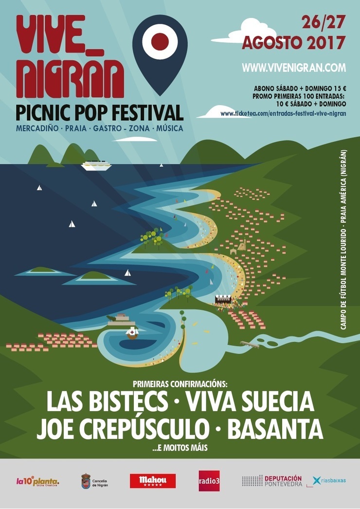 As Bistecs, Joe Crepúsculo, Viva Suecia E Basanta, Primeiras Confirmacións Ofic 