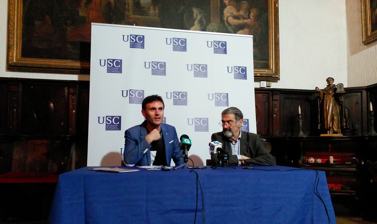O premio Nobel de Física Serge Haroche e Jorge Mira / E.P.