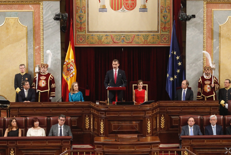 El Rei Felipe VI no Congreso