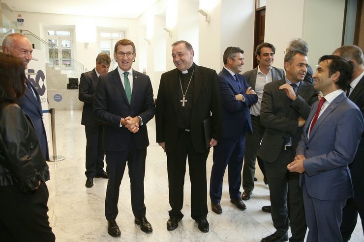 Feijóo nun acto de Cope Ferrol