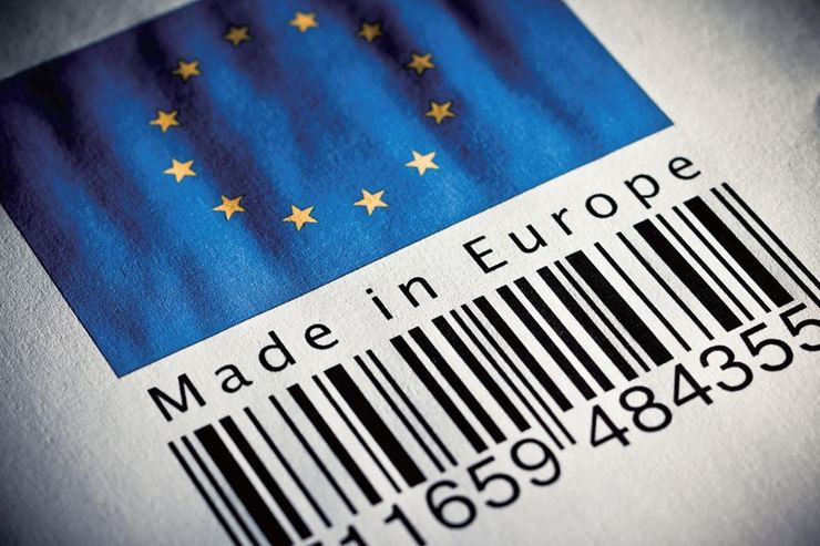 Etiqueta de made in Europe