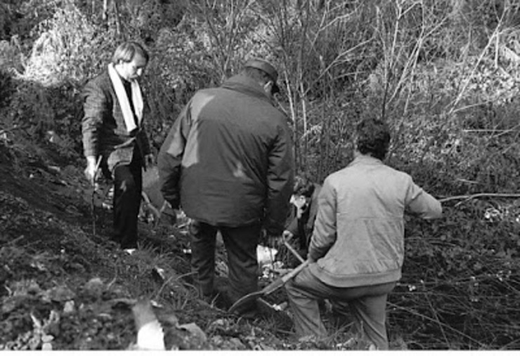 Lugar do atentado contra un garda civil en Irixoa no 1989 por parte do Exército Guerrilheiro