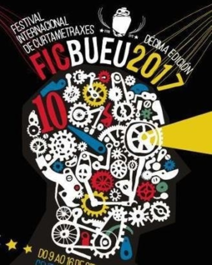 Cartel do Festival Internacional de Curtametraxes de Bueu 