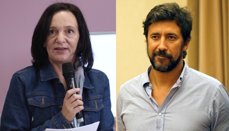 Carolina Bescansa e Antón Gómez-Reino.