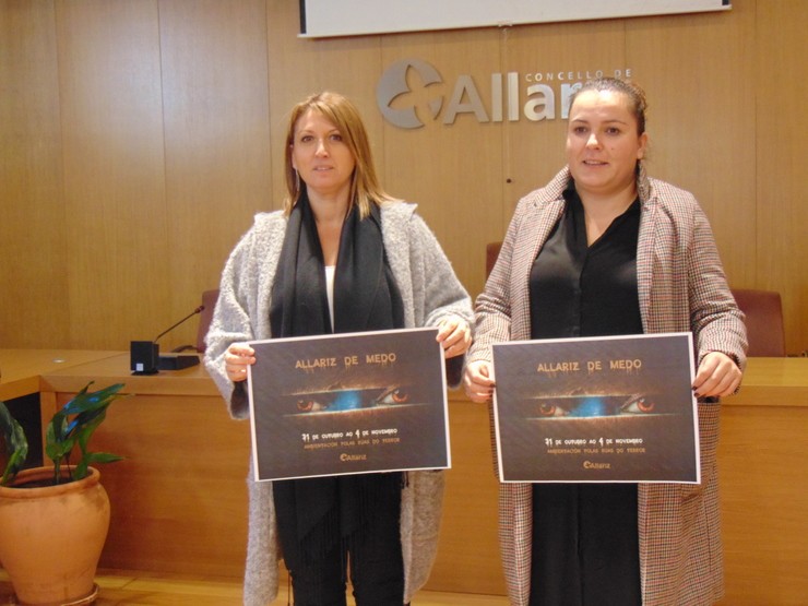 Cristina Cid e Eva Sampedro. Fonte: Concello de Allariz