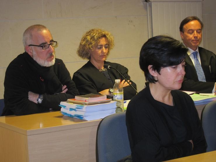 Alfonso Basterra e Rosario Porto, durante o xuízo pola morte de Asunta. Europa Press - Archivo / Europa Press