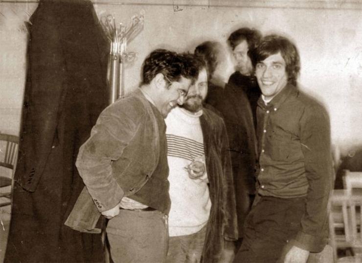Adolfo Paz, Luis Gonçales Blasco e Olga Villarino participaron na revolta do 68 en París