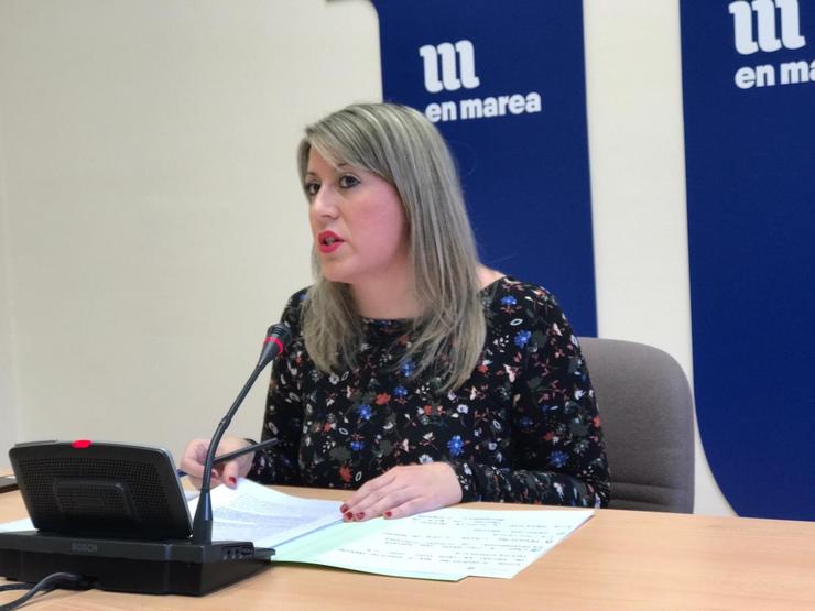 Carmen Santos, deputada de En Marea e exlíder de Podemos 