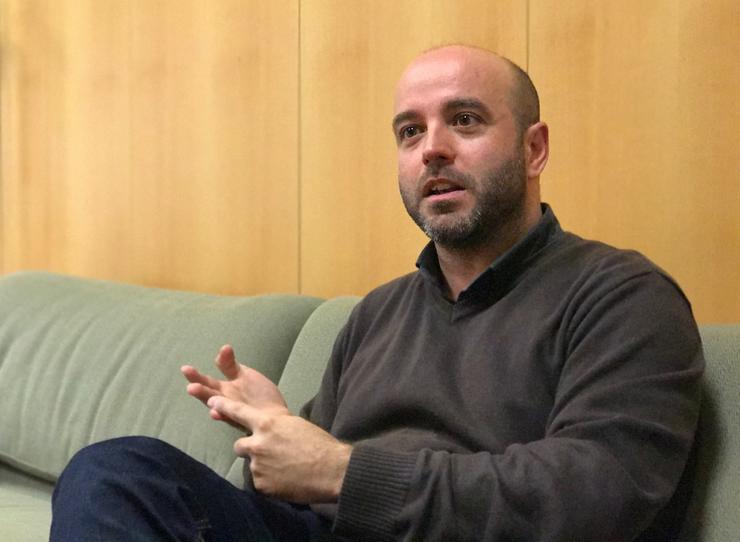 O portavoz de En Marea, Luís Villares, nunha entrevista con Europa  Press. EUROPA PRESS - Archivo