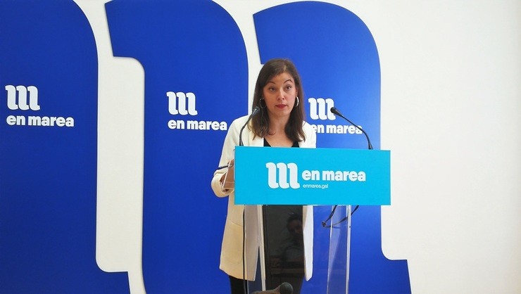 Eva Solla en rolda de prensa na sede do Grupo Parlamentario de En Marea.. Europa Press - Archivo 