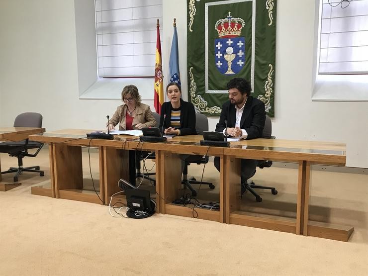 Os portavoces de sanidade da oposición na presentación 