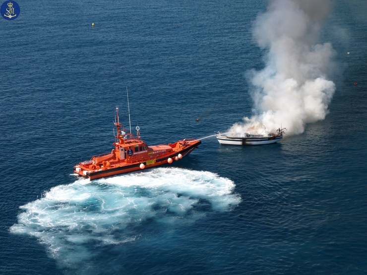 Emerxencia atendida por Salvamento Marítimo en 2013.