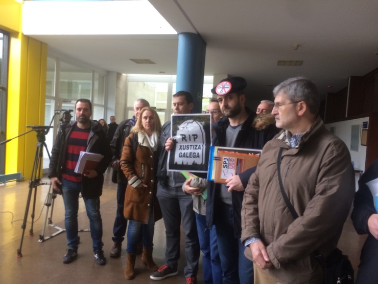 Reunión pola folga na Xustiza en Galicia. 