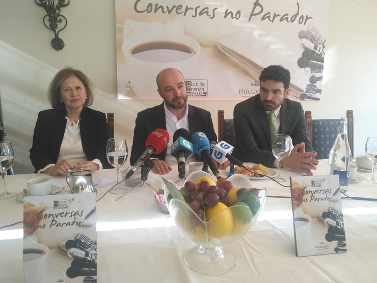 O portavoz de En Marea, Luís Villares, nun acto en Ferrol 