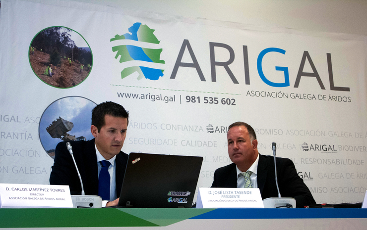 Carlos Martínez (esq.) director de Arigal e José Lista (d) presidente de Arigal /ARIGAL