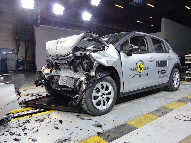 Test de choque Citroën C3 / EuroNCAP