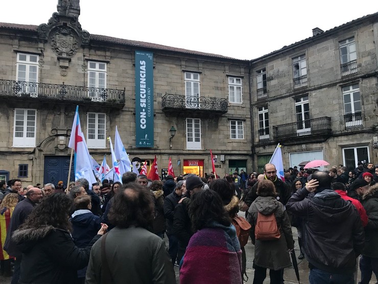 Concentración en Santiago en solidariedade con Cataluña / Europa Press