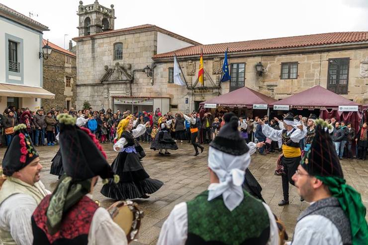 Mostra de baile. Foto: Foliada de Melide