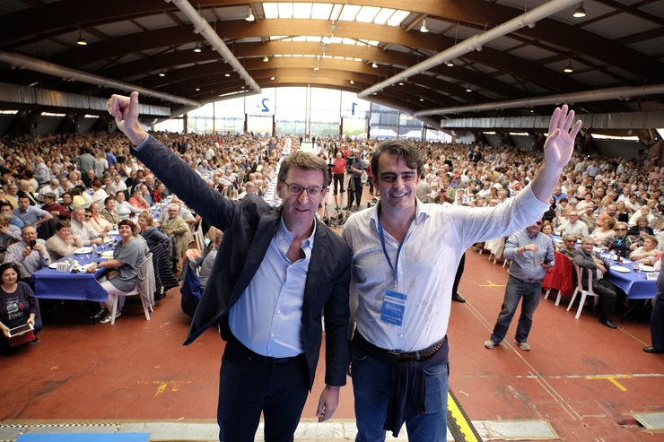 Feijóo e Diego Calvo na II Romaría Popular do PP da Coruña 