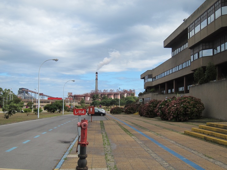 Fábrica de Alcoa en San Cibrao, en Cervo (Lugo)