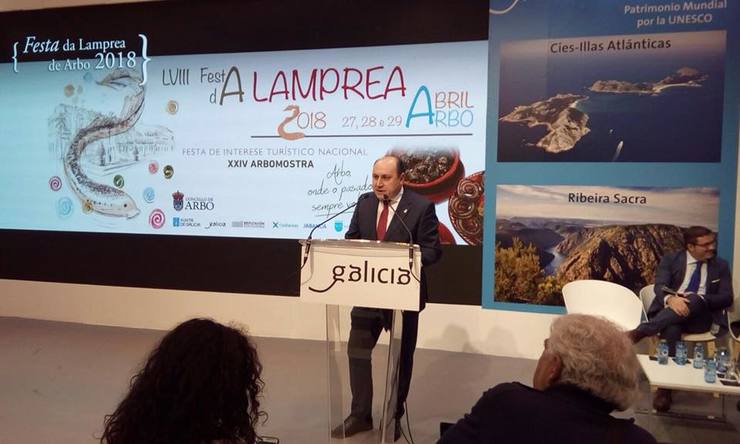 Presentación da Festa da Lamprea en FITUR. Fonte: Concello de Arbo