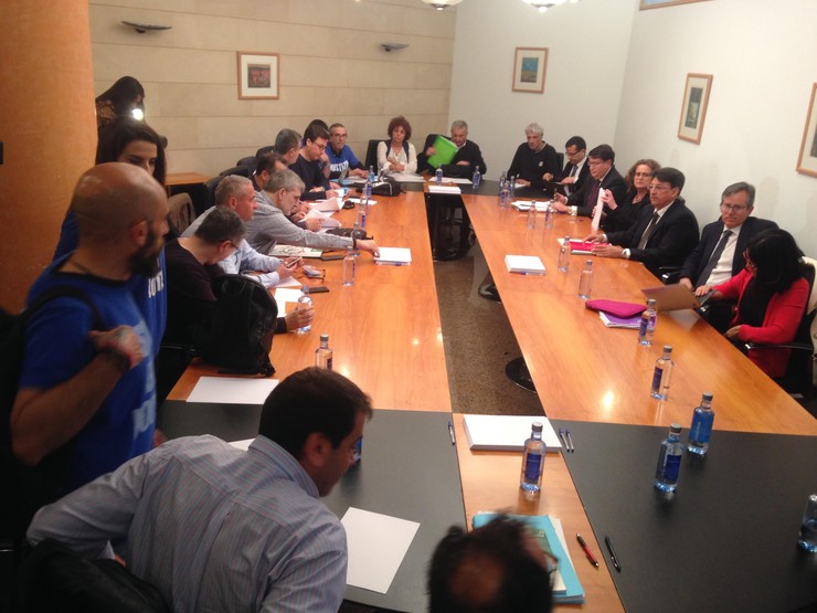 Reunión de representantes da Xunta con sindicatos da Xustiza. 