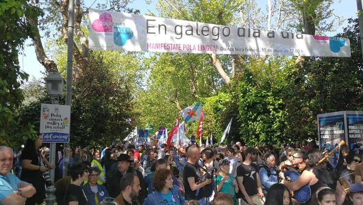 Manifestación de Queremos Galego