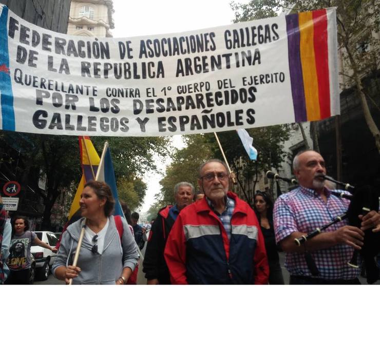 Protesta da Federación de Asociacións Galegas de Arxentina 