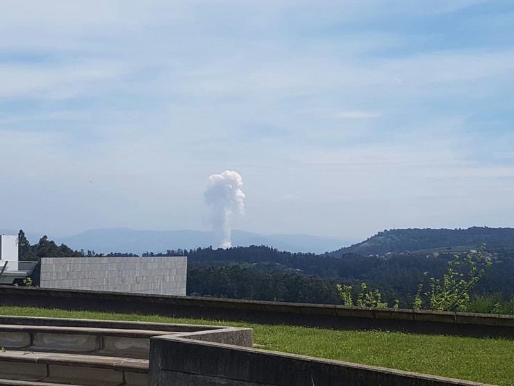 Explosión nun almacén de pirotecnia en Tui (Pontevedra). 