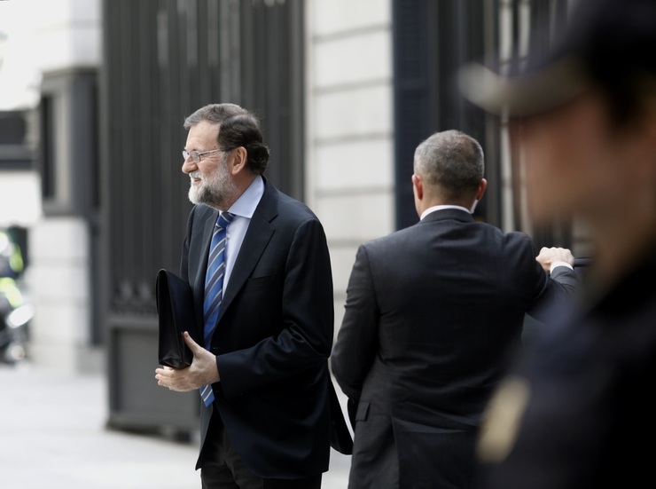 Rajoy Chega Ao Congreso Dos Deputados Para A Votación Dos Orzamentos