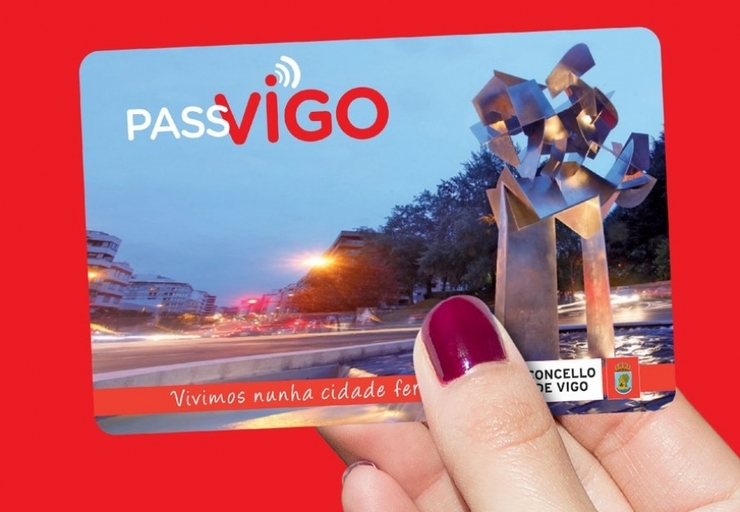 Tarxeta PassVigo, para o transporte metropolitano nesta cidade / Concello de Vigo - Arquivo