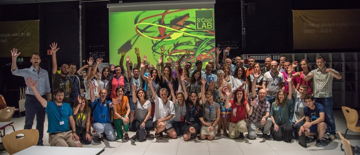 Foto de profesores que obtiveron bolsas para estar no CERN 