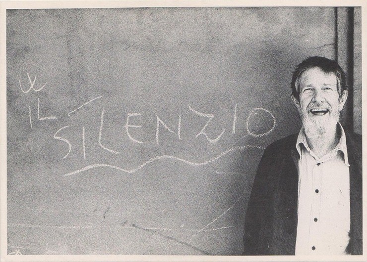 John Cage en Bolonia, Italia