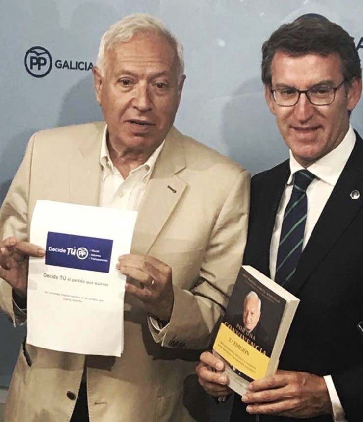 José Manuel García-Margallo e Alberto Núñez Feijóo / @MargalloJm