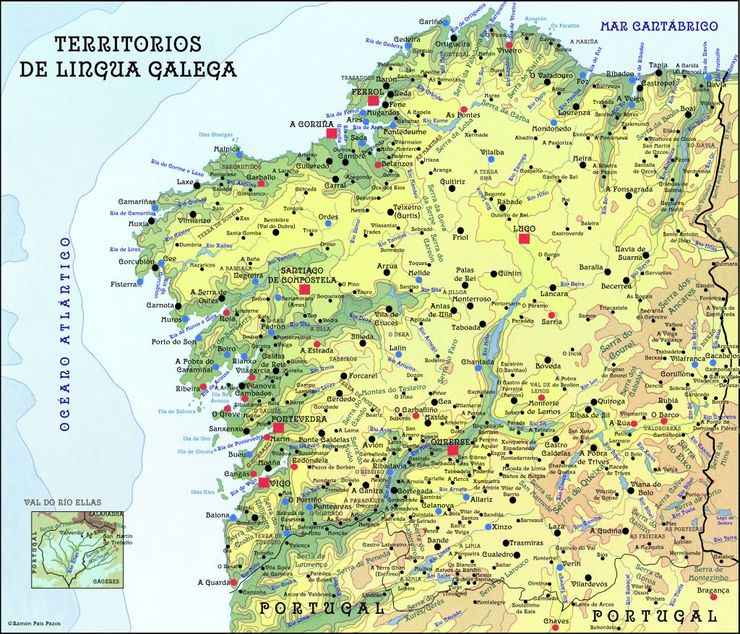 Mapa lingüístico do galego en Galicia, Asturias, Bierzo e a Seara (Sanabria) / ILG