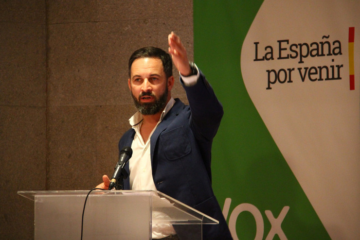 O presidente de VOX, Santiago Abascal / www.flickr.com/photos/elentir/42286520162