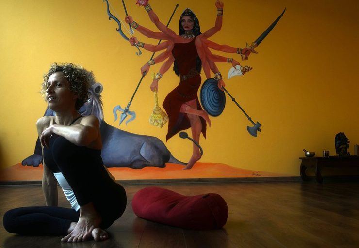 A especialista en ioga Santina Giardina /Miguel Nuñez