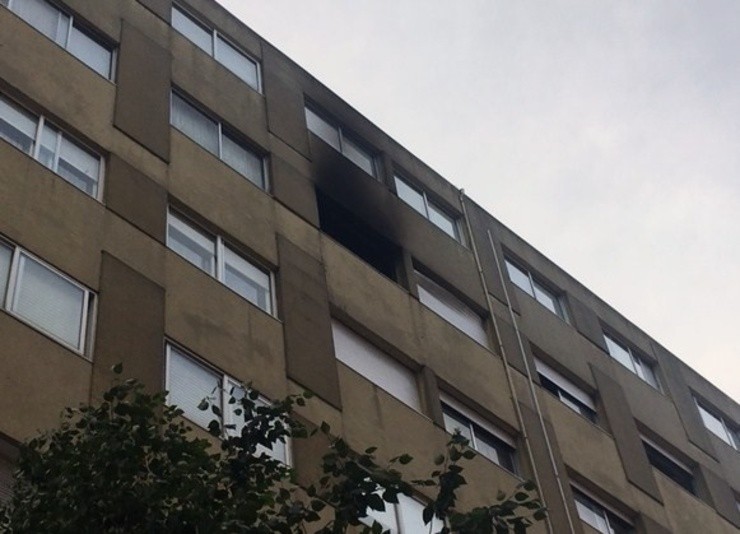 Incendio no centro de Pontevedra 