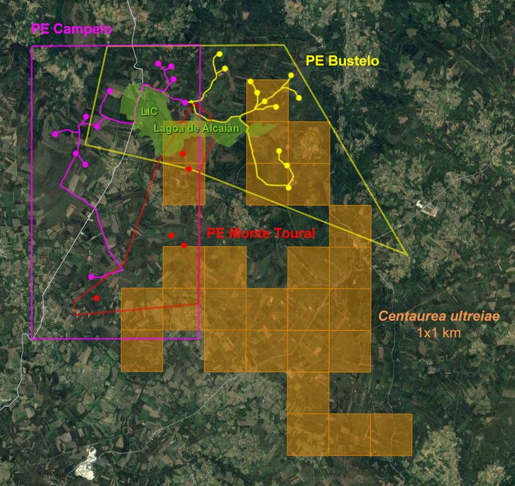 Parque eólico proxectado na Costa da Morte / Adega Mapa dos parques eólicos en proxecto Mapa dos parques eólicos en proxecto / Europa Press