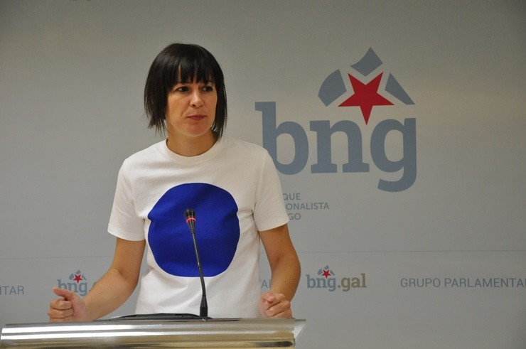 Ana Pontón, este lunes. BNG