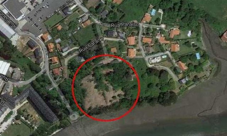 Fotografía aérea do Paraíso en Oleiros 