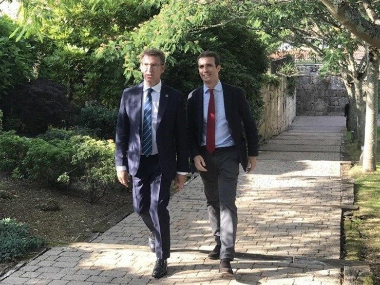 Pablo Casado e Feijóo