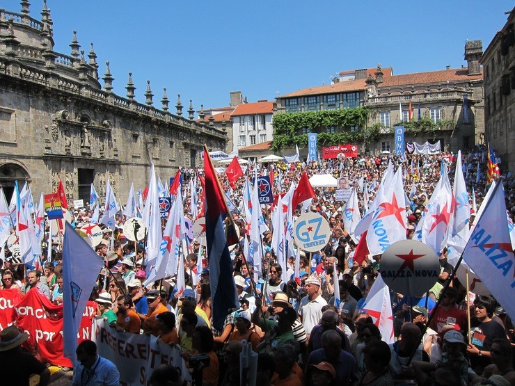 Manifestación Día da Patria BNG. EUROPA PRESS - Archivo 