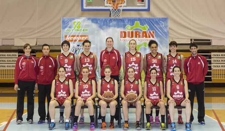 O equipo feminino de baloncesto Durán Maquinaria Ensino / zonadostres.com