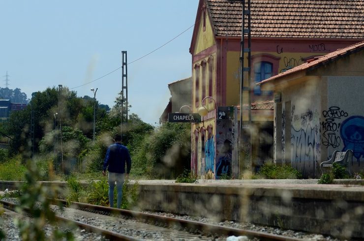 Estación de tren abandonada de Chapela, en Redondela / Miguel Núñez