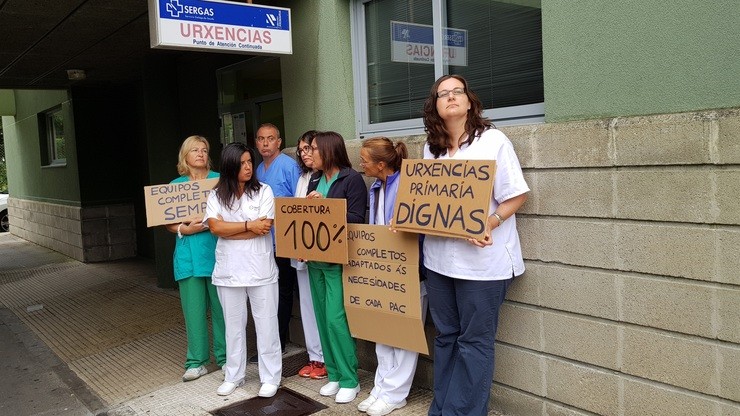 Protesta  ante a PAC de Galicia. PACS EN PE DE GUERRA