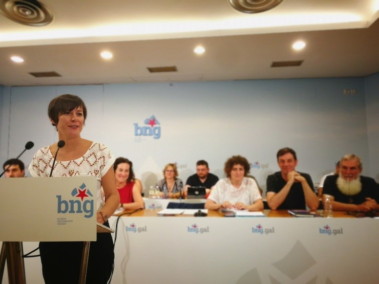 Ana Pontón (BNG) na reunión do Consello Nacional 